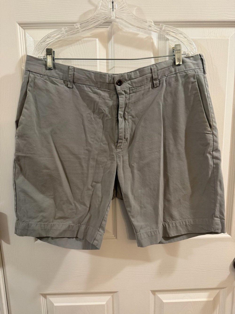 Polo by Ralph Lauren Light Gray Flat Front Chino Shorts
